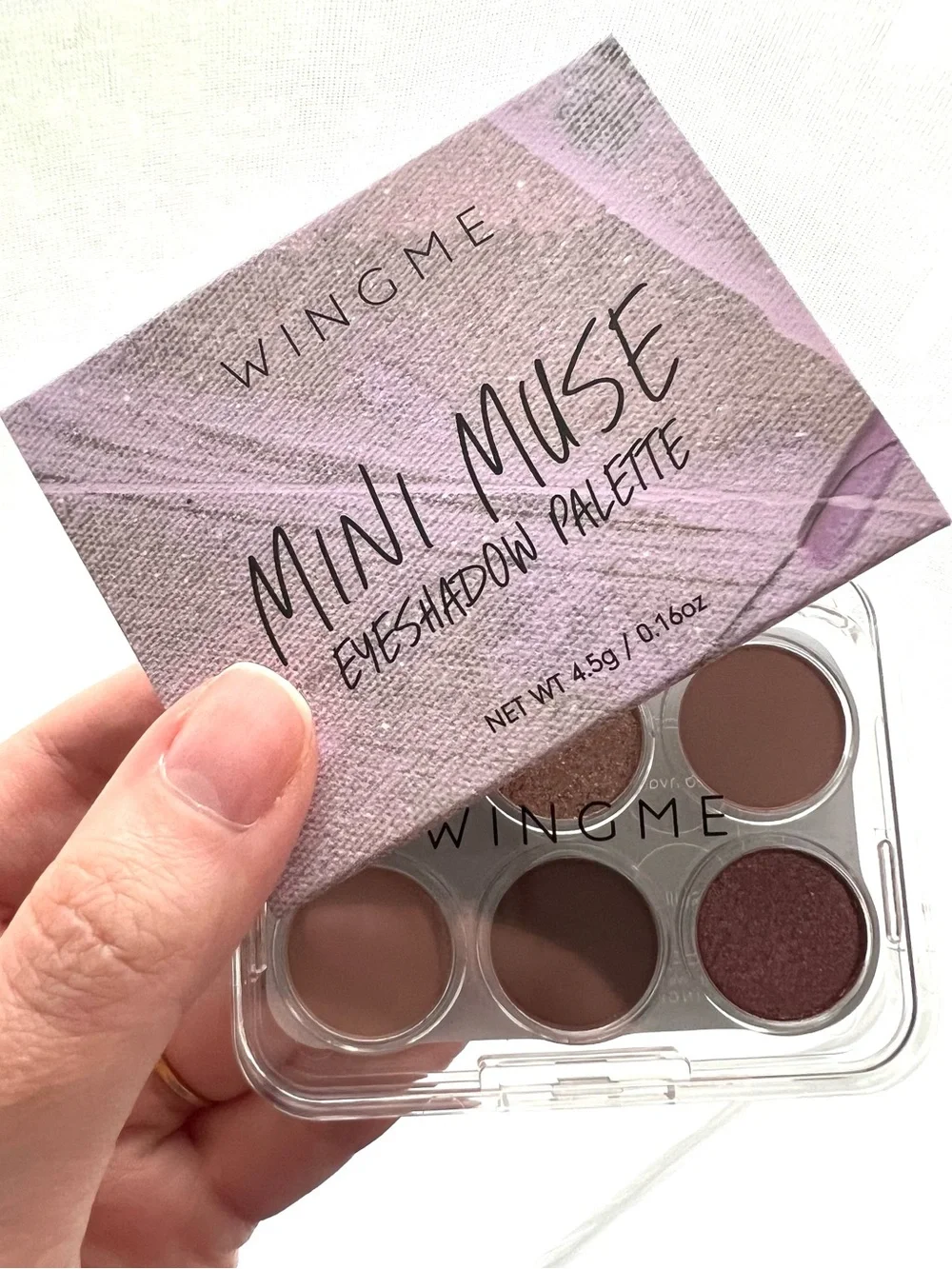 NIB Mini Muse Eyeshadow Palette - Mauve & Tan Cream and Shimmer 4.5g